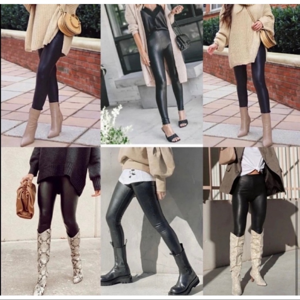 NEW Commando Faux Leather Leggings Black Size Large